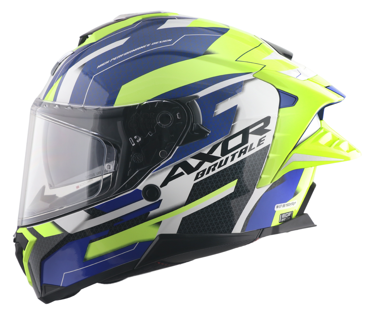 CASCO BRUTALE PLEXUS AZUL/VERDE