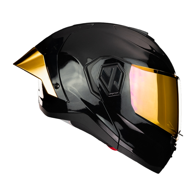 CASCO ALPHA NEGRO DORADO 1