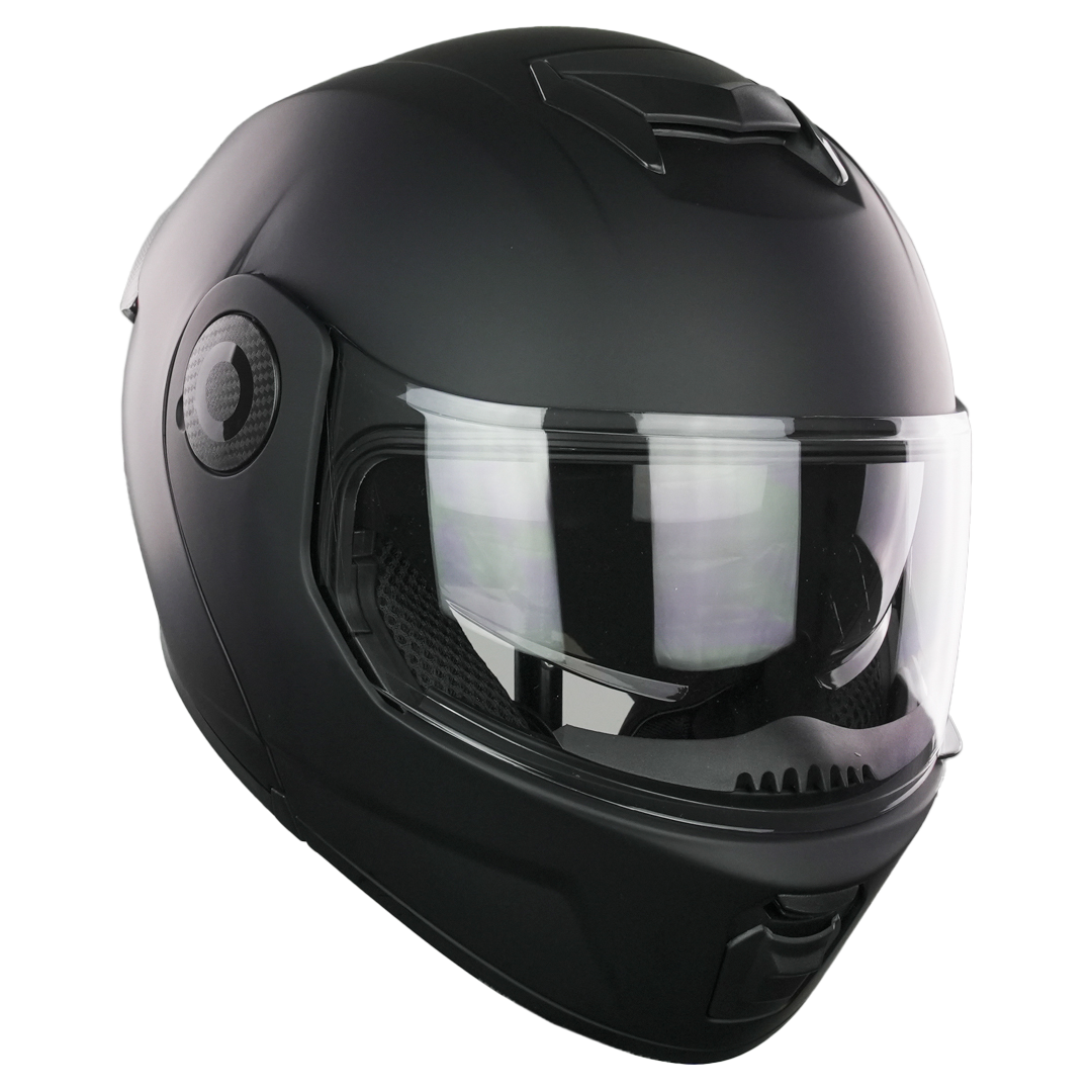 XBULL CASCO BLITZ NEGRO MATE CON LED