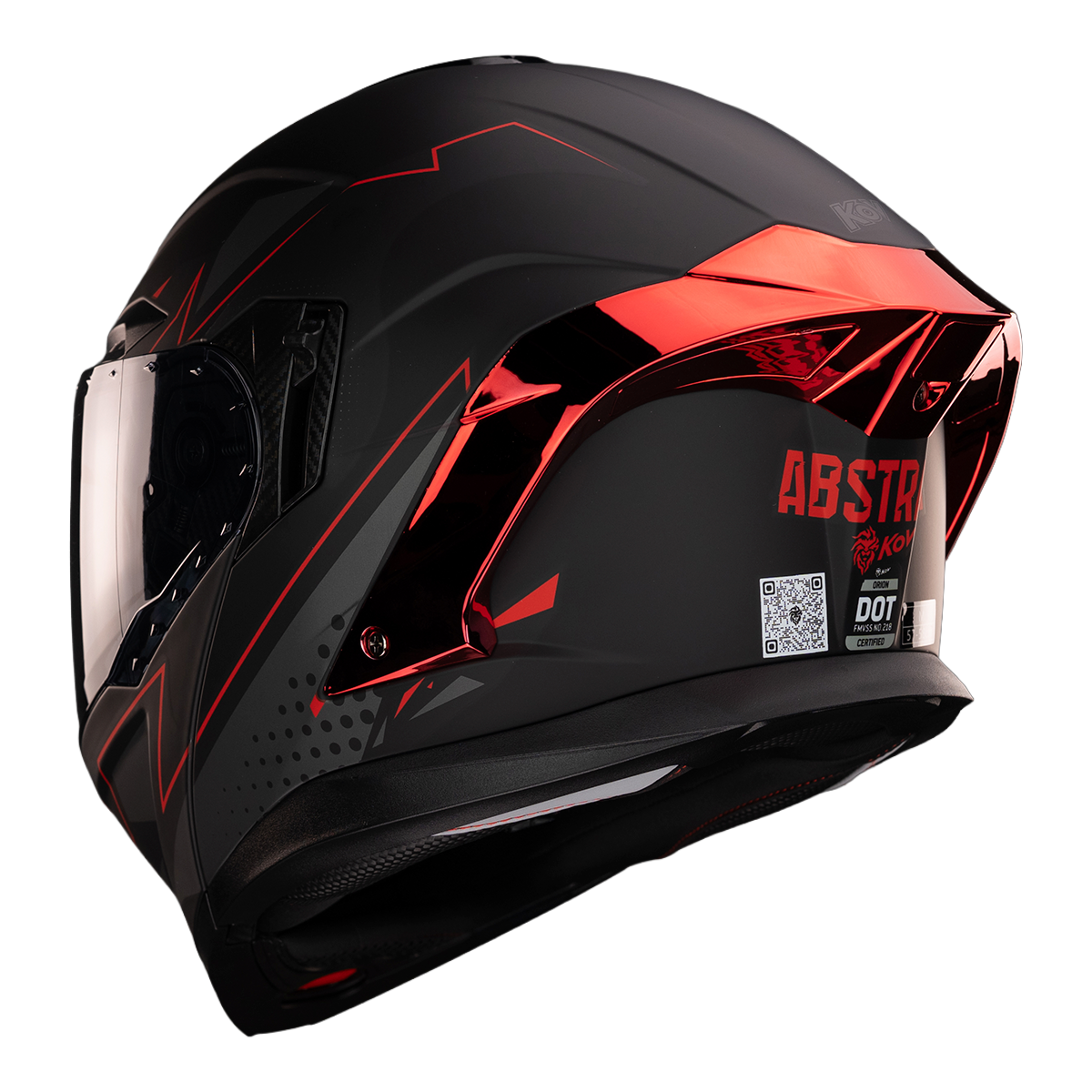 CASCO ORION ABSTRACT RED Cascos KOV + de motociclista