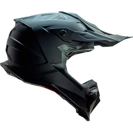 CASCO CROSS SOLIDO NEGRO MATE