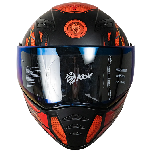 CASCO ESTELAR CYBORG ROJO CON LUZ LED