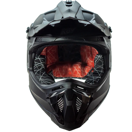 CASCO CROSS SOLIDO NEGRO MATE