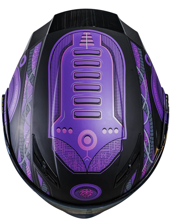 CASCO ESTELAR CYBORG MORADO