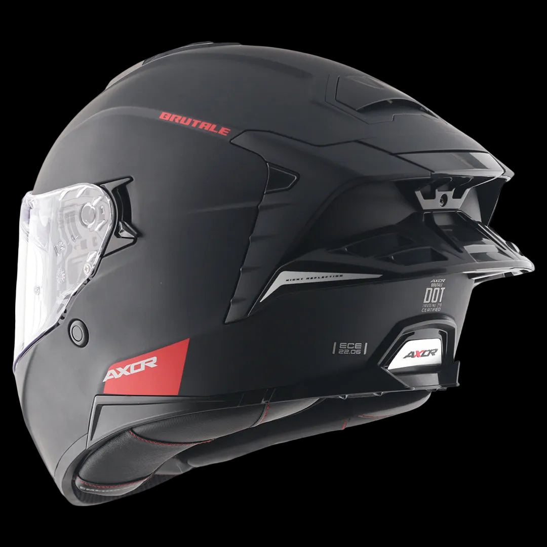 CASCO BRUTALE NEGRO SOLIDO