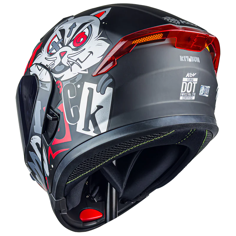 CASCO FURIA KIT N BUN ROJO