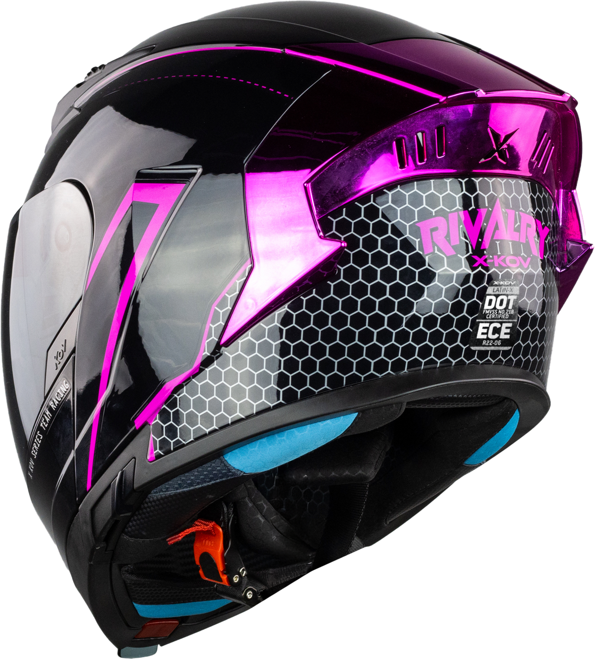 CASCO LATIN X RIVALRY NEGRO FIUSHA Cascos X-KOV + de motociclista