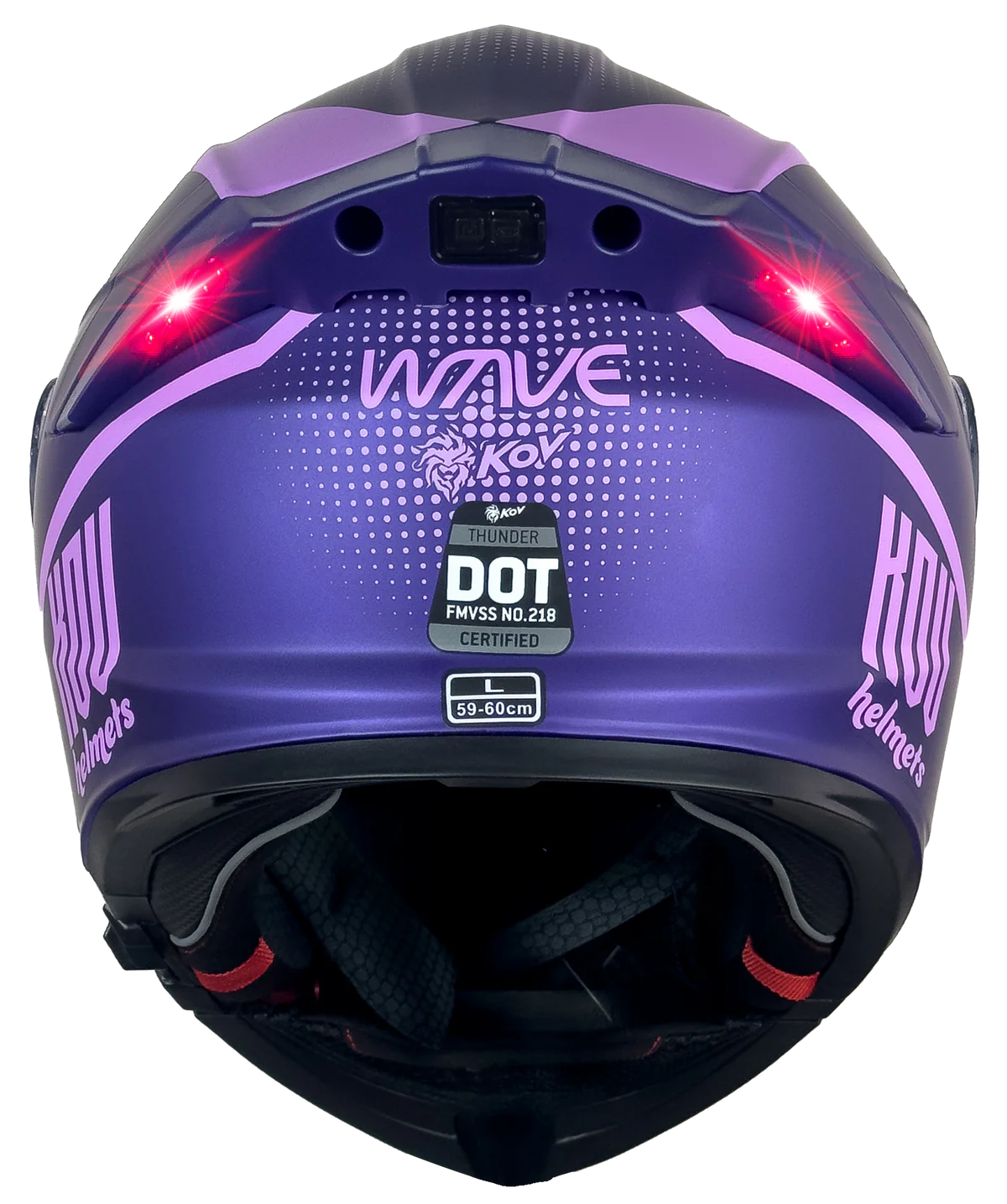 CASCO THUNDER WAVES MORADO