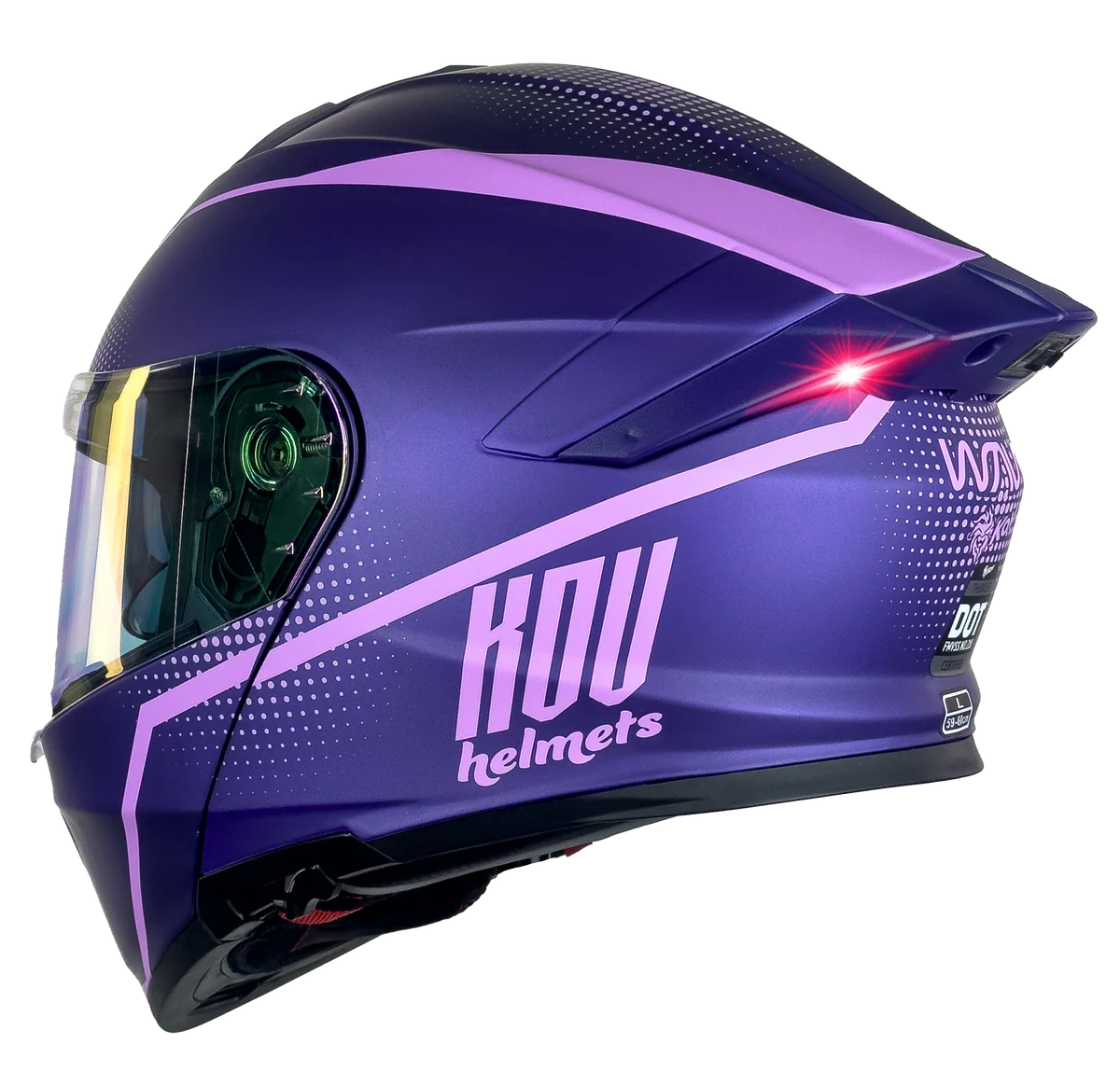 CASCO THUNDER WAVES MORADO