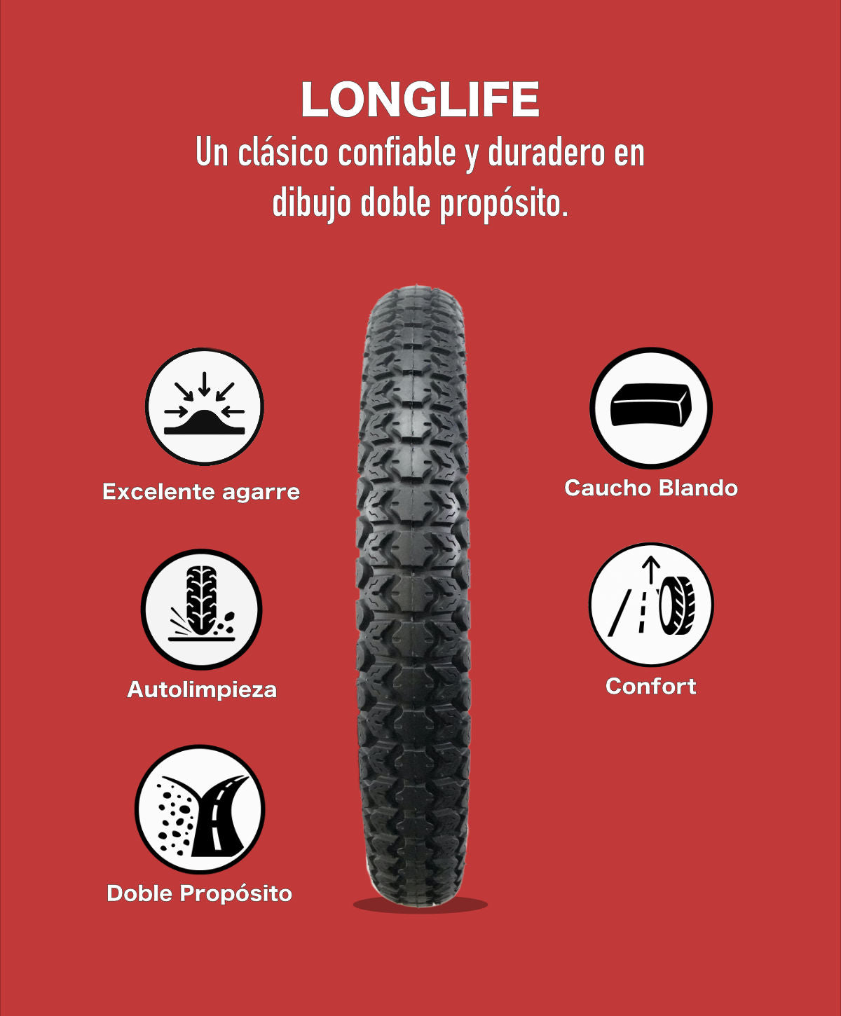 KOV TIRES LONG LIFE Llanta KOV + de motociclista