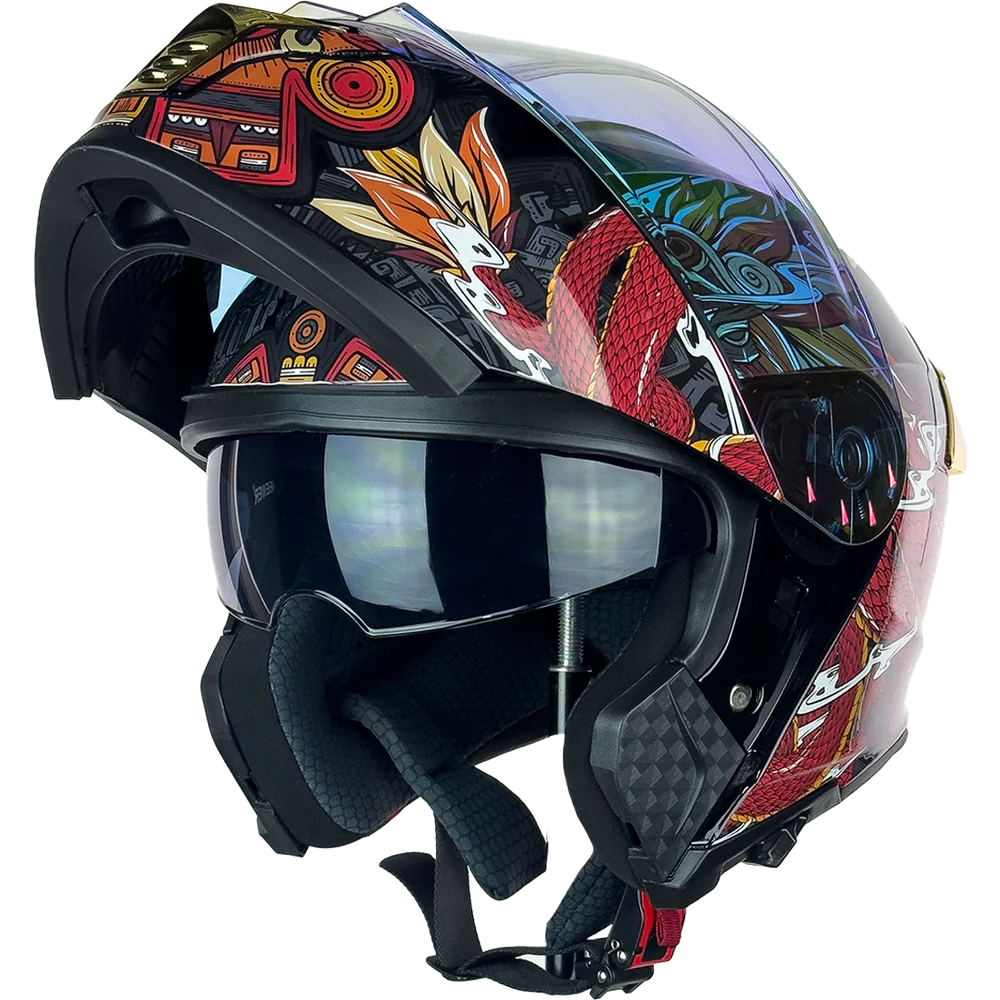 CASCO THUNDER QUETZALCOATL ROJO