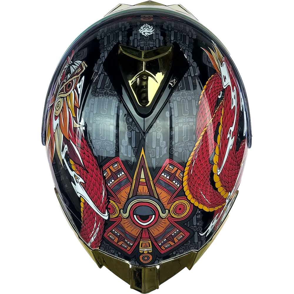 CASCO THUNDER QUETZALCOATL ROJO