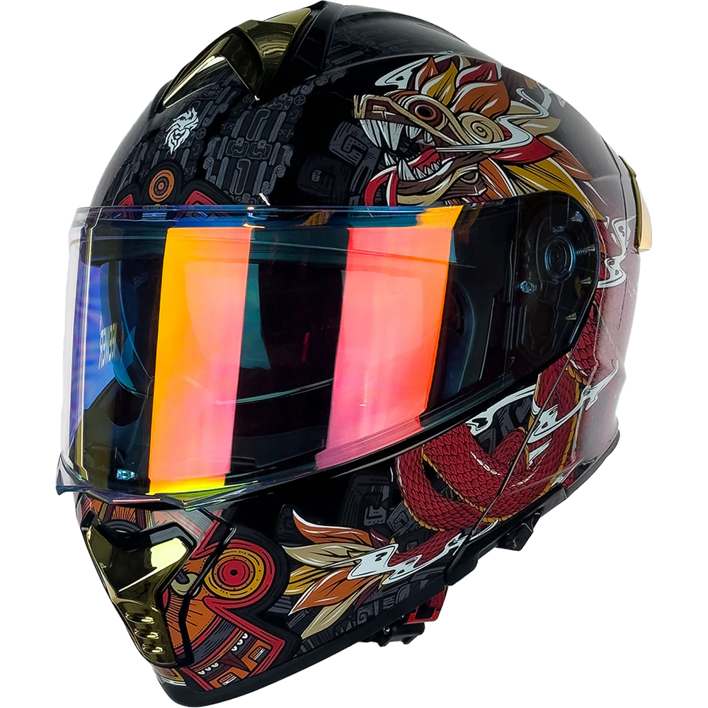 CASCO THUNDER QUETZALCOATL ROJO