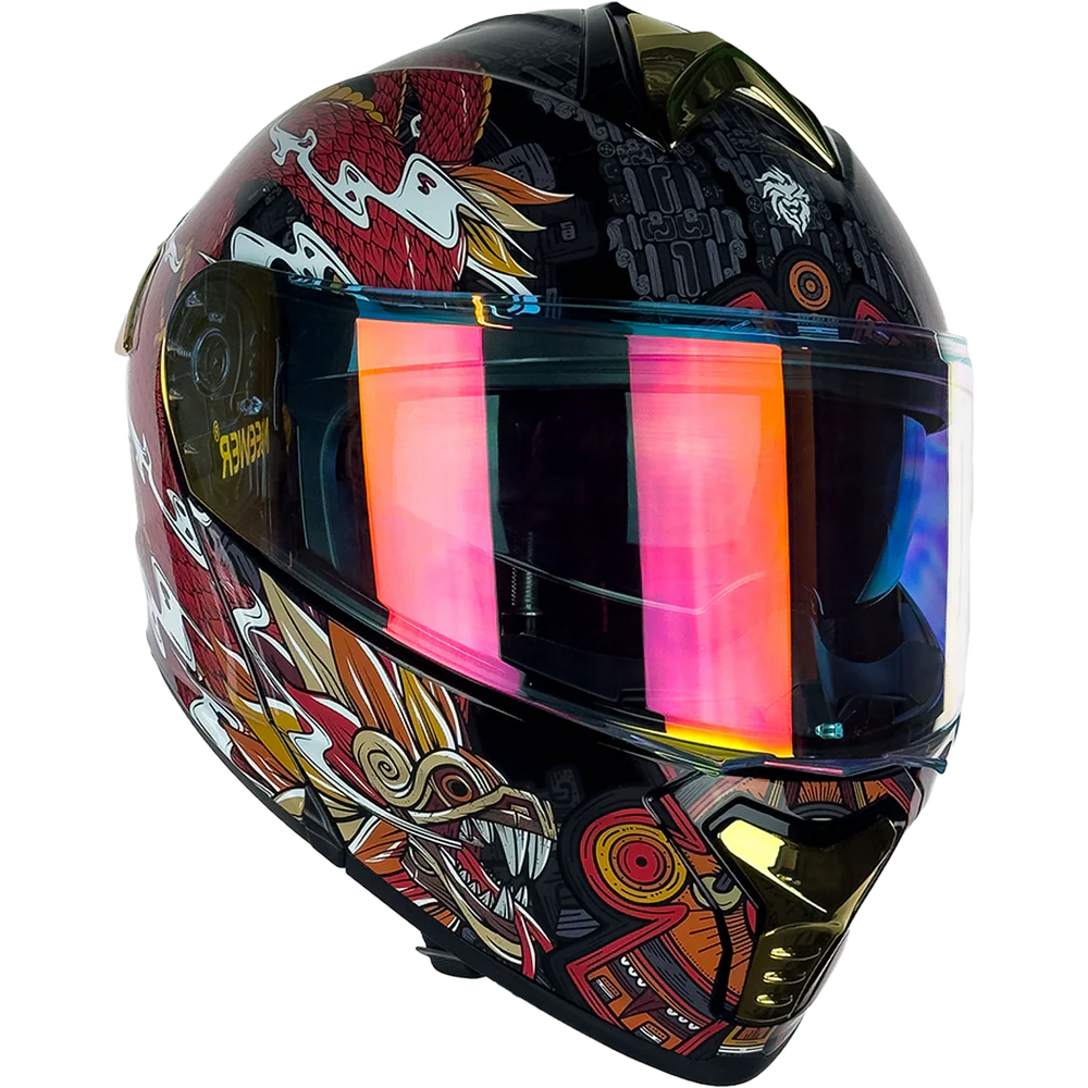CASCO THUNDER QUETZALCOATL ROJO