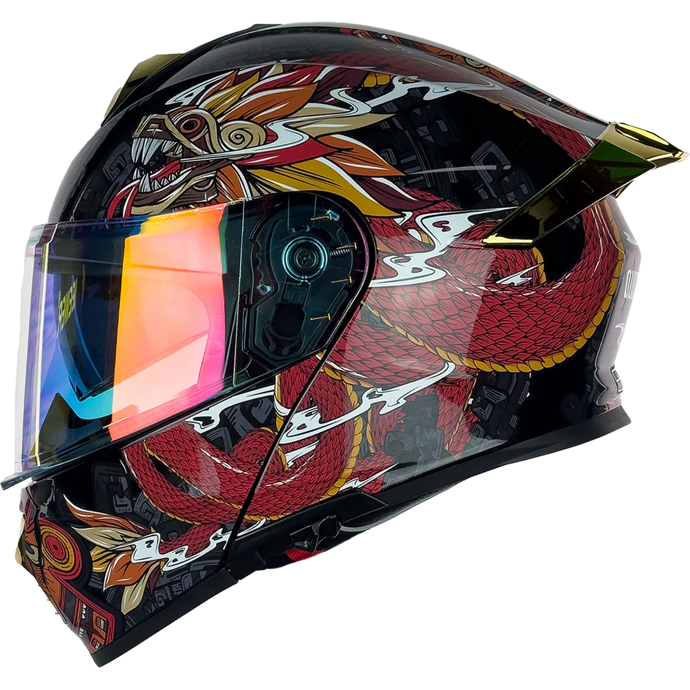 CASCO THUNDER QUETZALCOATL ROJO
