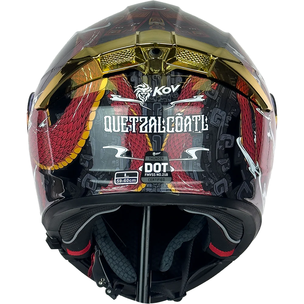 CASCO THUNDER QUETZALCOATL ROJO