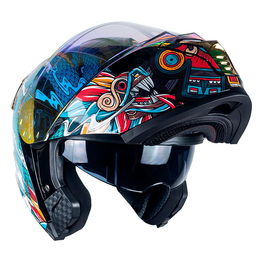 CASCO THUNDER QUETZALCOATL VERDE
