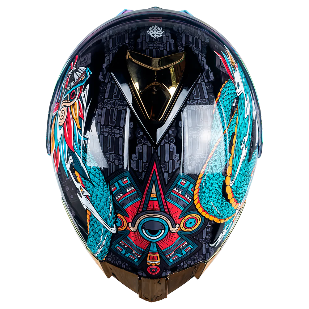 CASCO THUNDER QUETZALCOATL VERDE