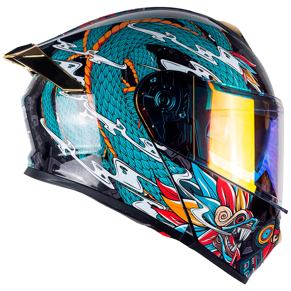CASCO THUNDER QUETZALCOATL VERDE