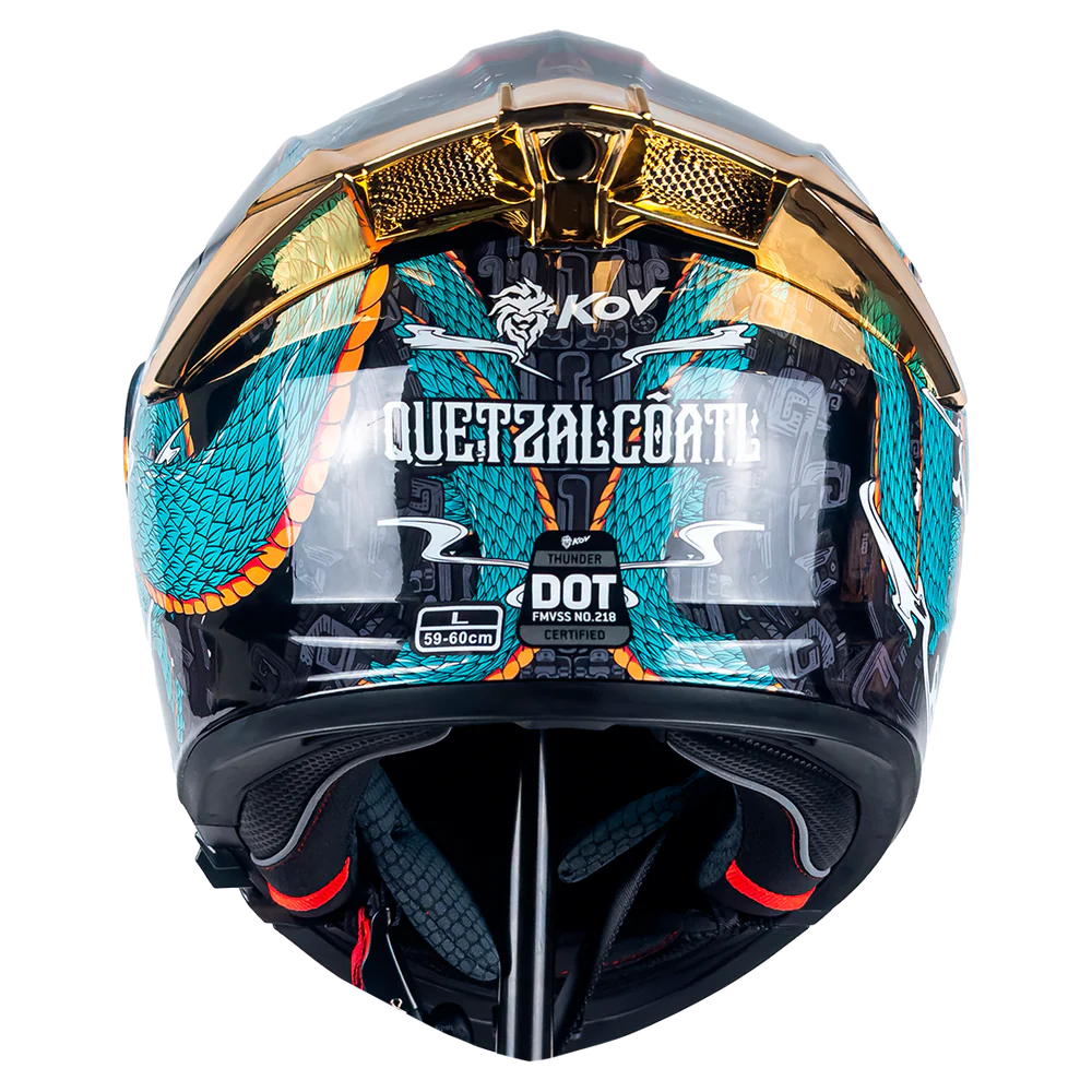 CASCO THUNDER QUETZALCOATL VERDE