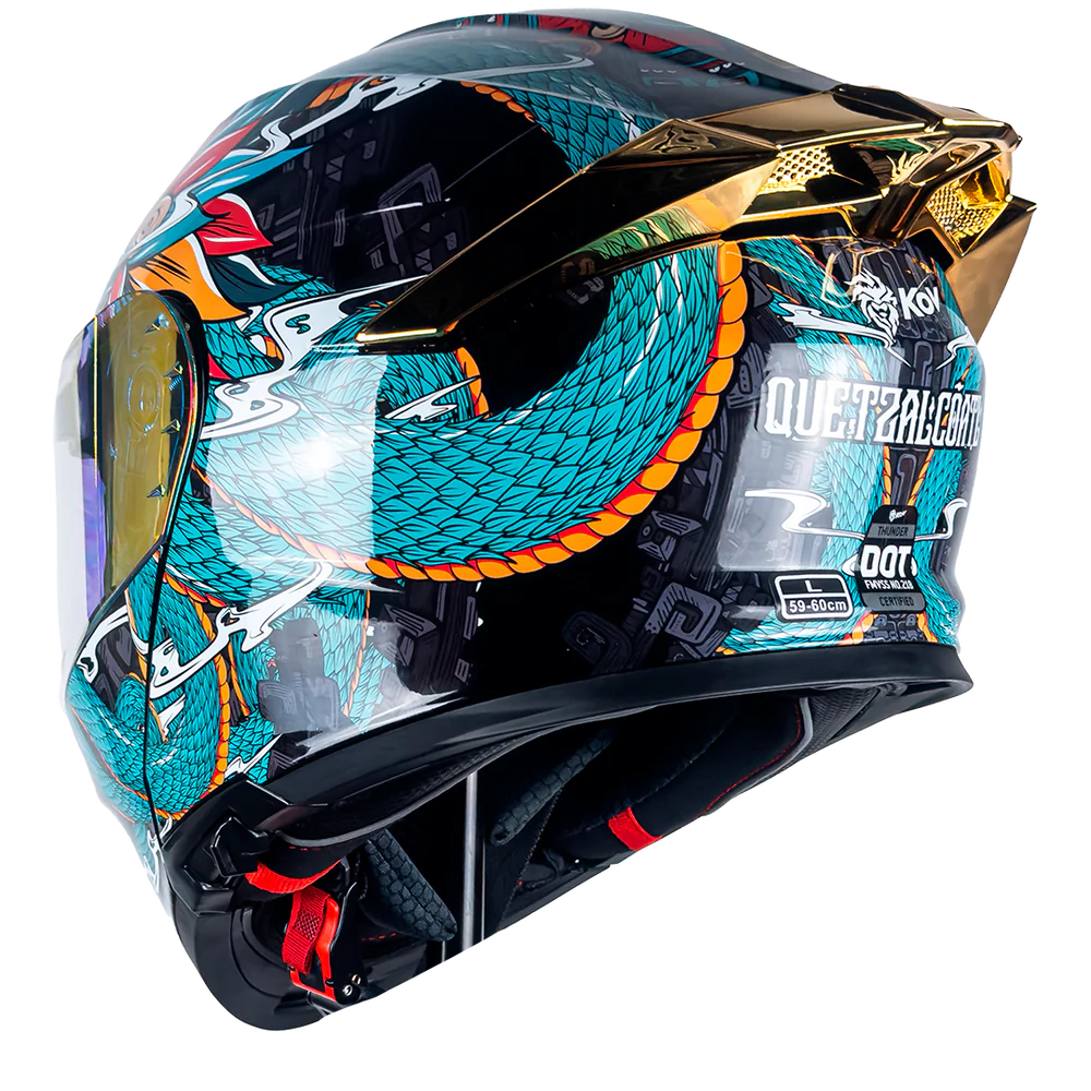 CASCO THUNDER QUETZALCOATL VERDE