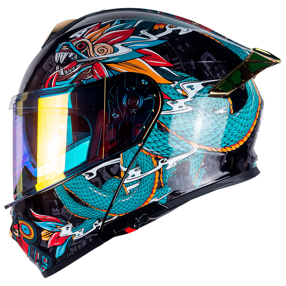 CASCO THUNDER QUETZALCOATL VERDE