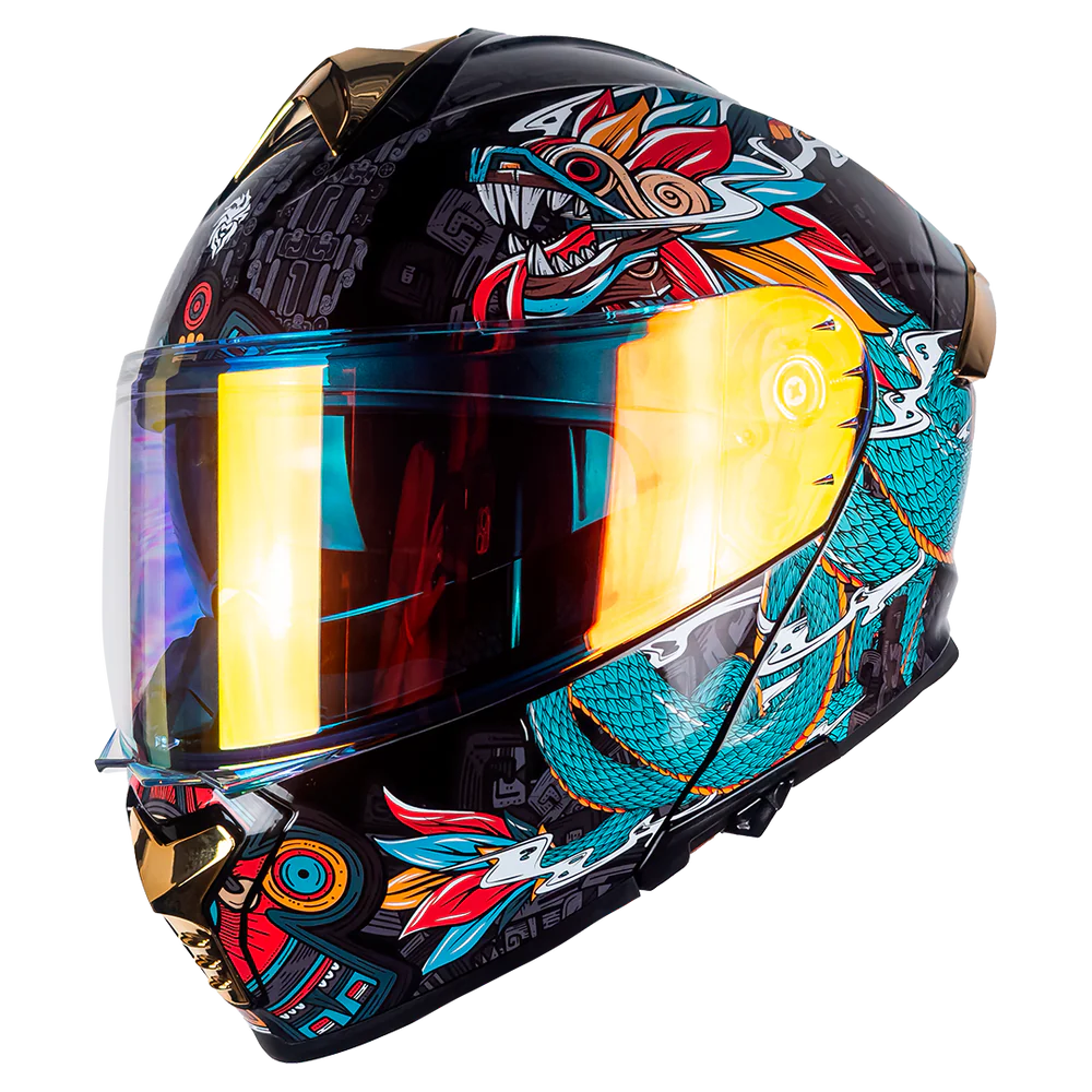 CASCO THUNDER QUETZALCOATL VERDE