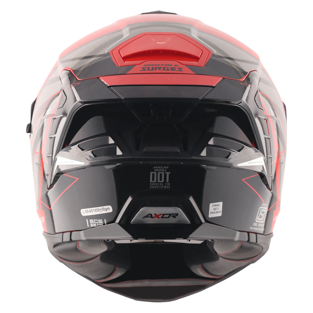 CASCO BRUTALE SURGES ROJO/GRIS
