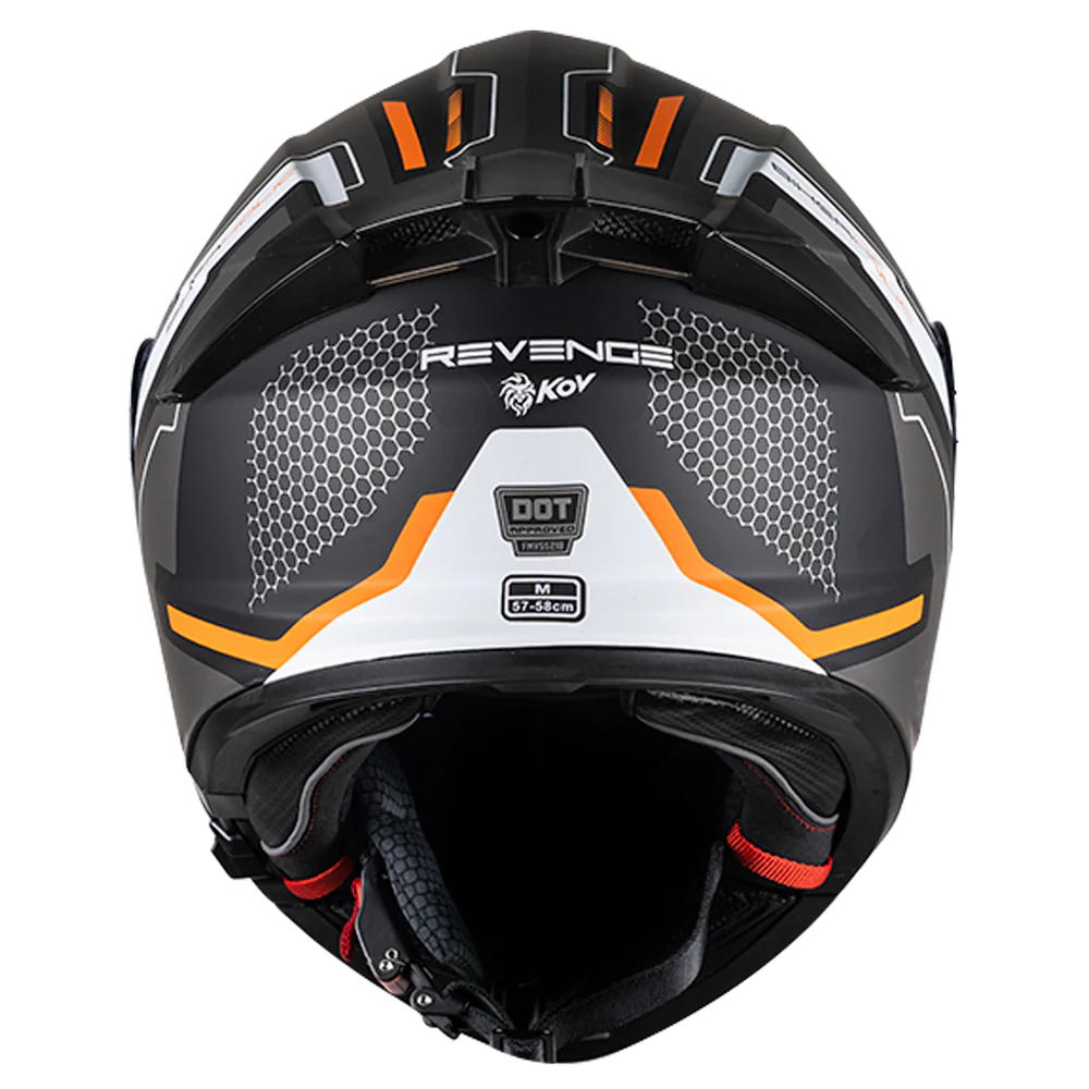 CASCO THUNDER REVENGE NARANJA