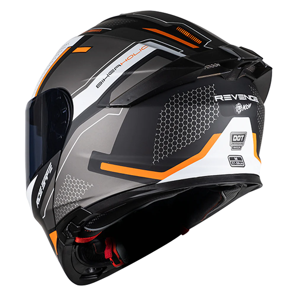 CASCO THUNDER REVENGE NARANJA