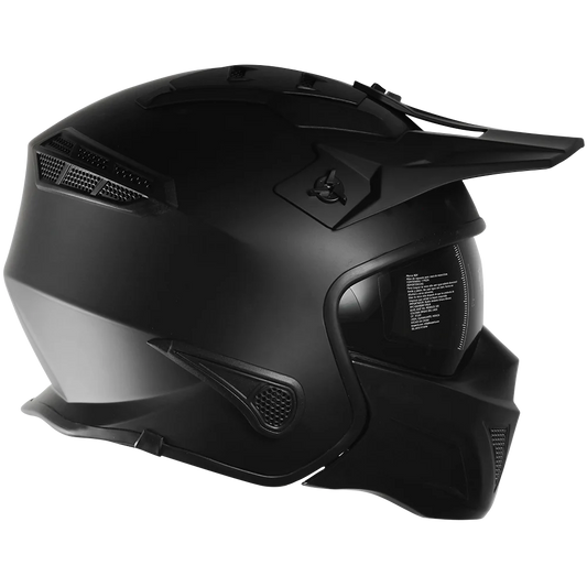 CASCO ROCK-O SOLIDO NEGRO MATE