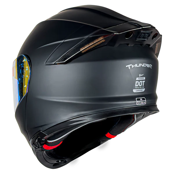 CASCO THUNDER LED NEGRO MATE