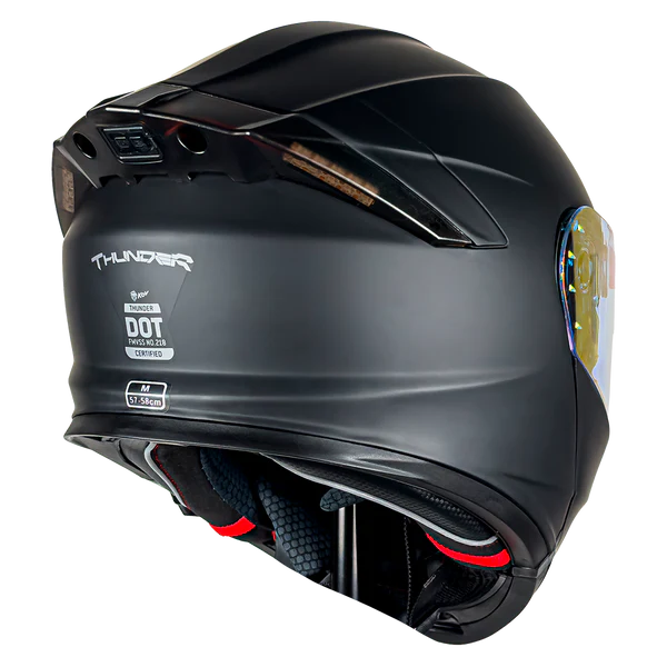 CASCO THUNDER LED NEGRO MATE