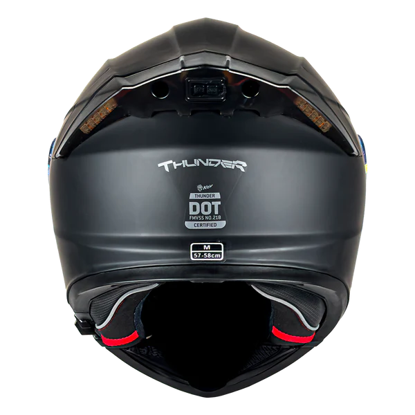 CASCO THUNDER LED NEGRO MATE