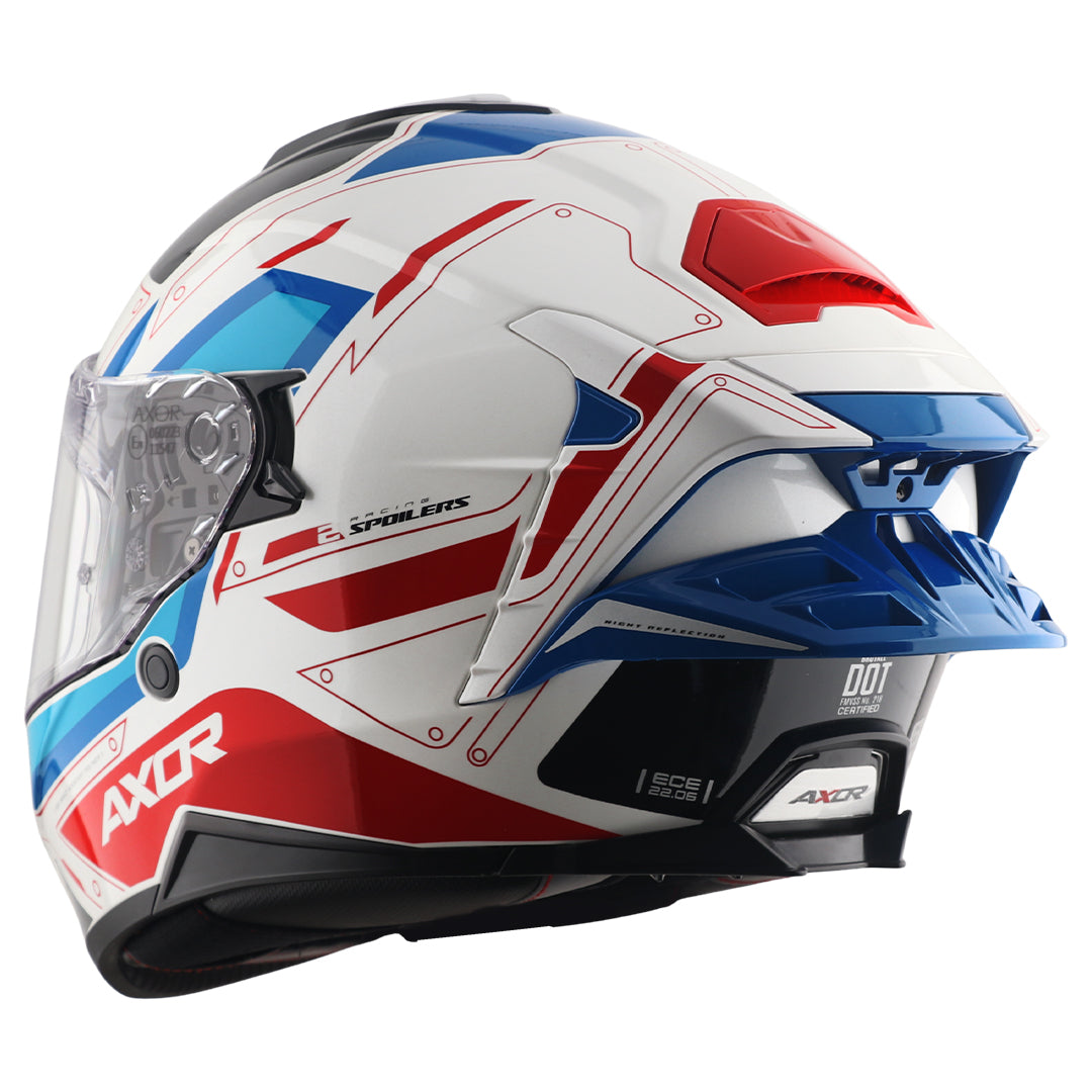 CASCO BRUTALE RYDEN BLANCO/ROJO