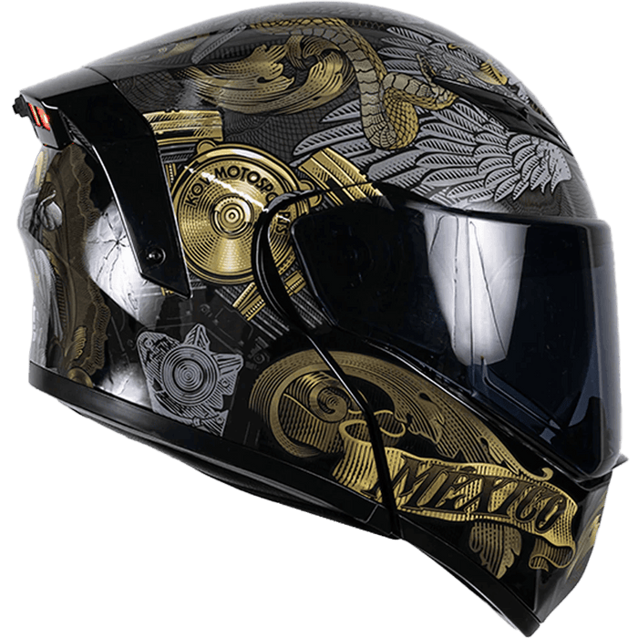 CASCO ABATIBLE ESTELAR MEXA CON LUZ LED