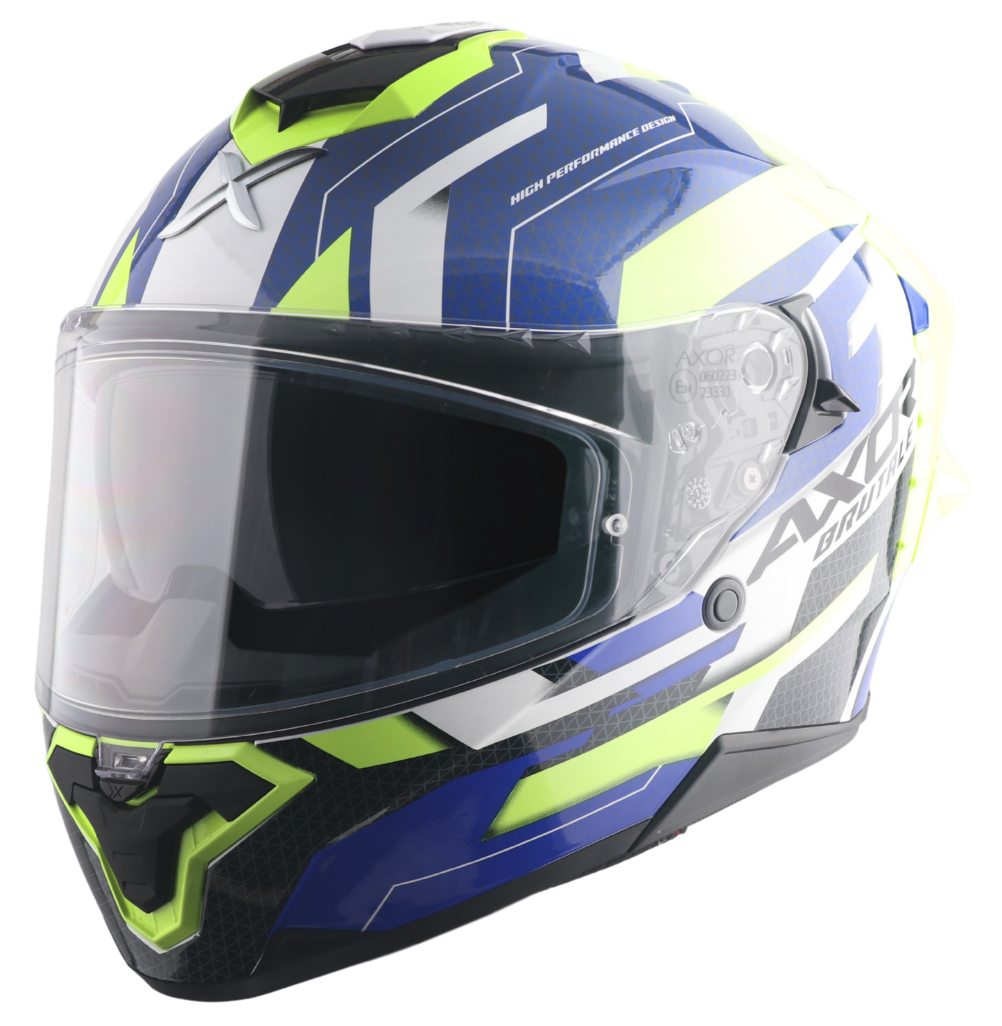 CASCO BRUTALE PLEXUS AZUL/VERDE