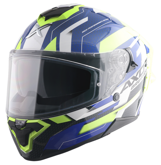 CASCO BRUTALE PLEXUS AZUL/VERDE