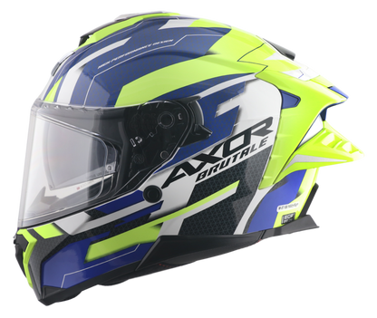 CASCO BRUTALE PLEXUS AZUL/VERDE