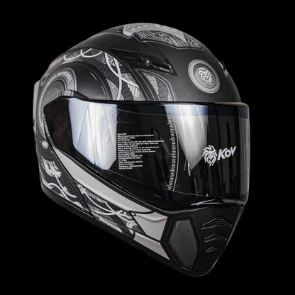 CASCO ESTELAR CYBORG GRIS CON LUZ LED