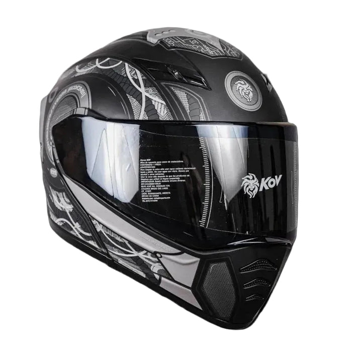 CASCO ESTELAR CYBORG GRIS CON LUZ LED