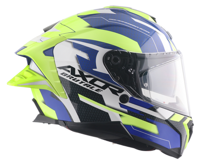 CASCO BRUTALE PLEXUS AZUL/VERDE