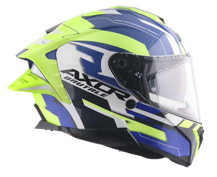 CASCO BRUTALE PLEXUS AZUL/VERDE