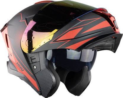 CASCO APOLO ACTIVE NEGRO-ROJO Cascos KOV + de motociclista