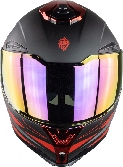 CASCO APOLO ACTIVE NEGRO-ROJO Cascos KOV + de motociclista