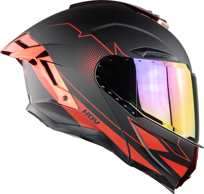 CASCO APOLO ACTIVE NEGRO-ROJO Cascos KOV + de motociclista