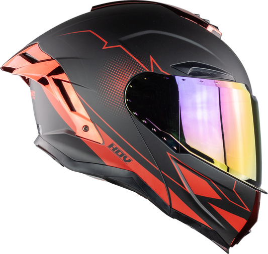 CASCO APOLO ACTIVE NEGRO-ROJO Cascos KOV + de motociclista
