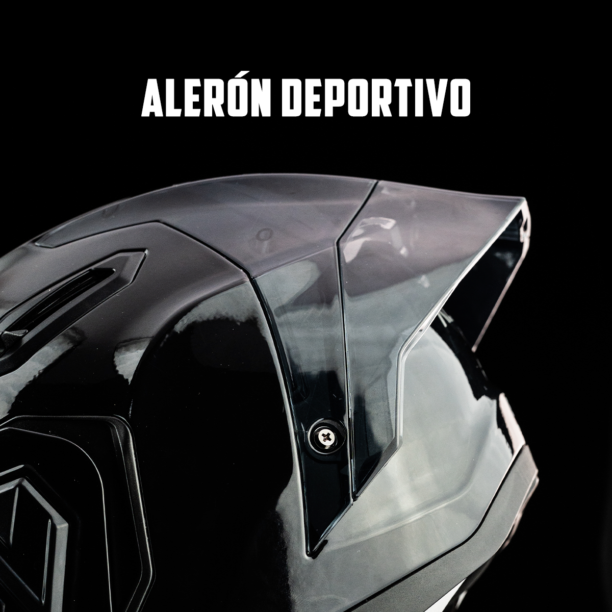 CASCO ALPHA NEGRO GLOSSY 13