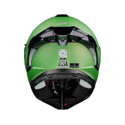 CASCO APOLO VERDE Cascos KOV + de motociclista