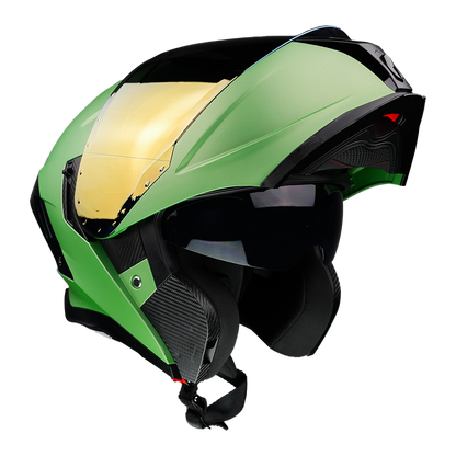 CASCO APOLO VERDE Cascos KOV + de motociclista